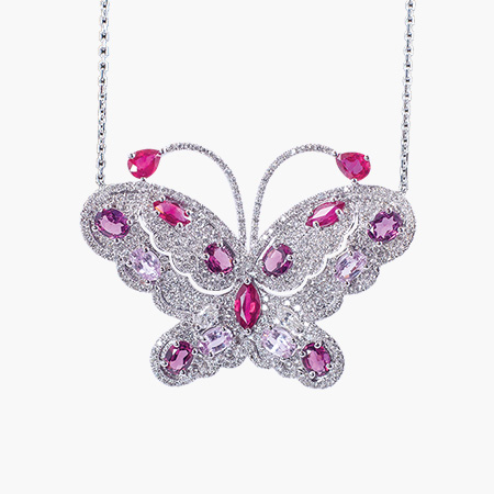 Sapphira Butterfly Necklace